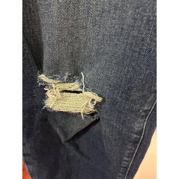 Old Navy Jeans Womens Size 6 High-Rise Curvy Straight Jeans Distressed Cropped - Picture 8 of 12